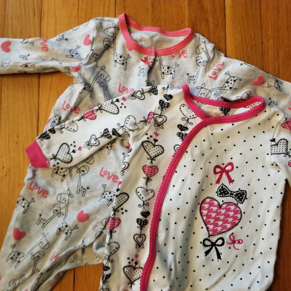 Pink and Black Pajamas